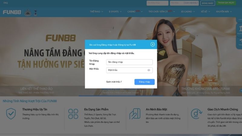 Đăng Nhập Fun88